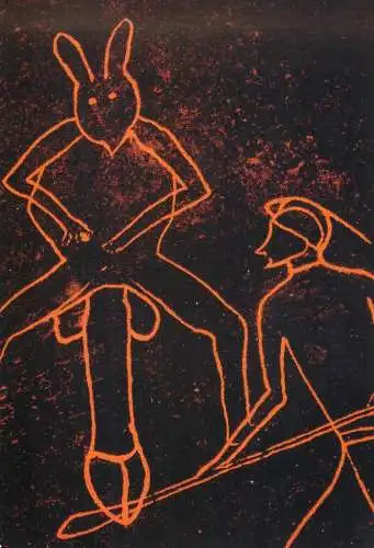 Erotica universalis drawing from Taschen - Rock drawing Ti-n-Lalan, Fezzan