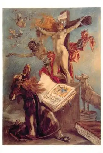 Erotica universalis drawing from Taschen - Felicien Rops the temptation of Saint Anthony