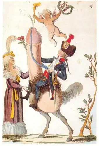 Erotica universalis drawing from Taschen - Revolutionary prints La Fayette and Marie-Antoinette