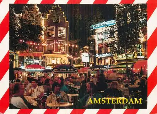 A5078 Netherlands Amsterdam Leidsplein night view