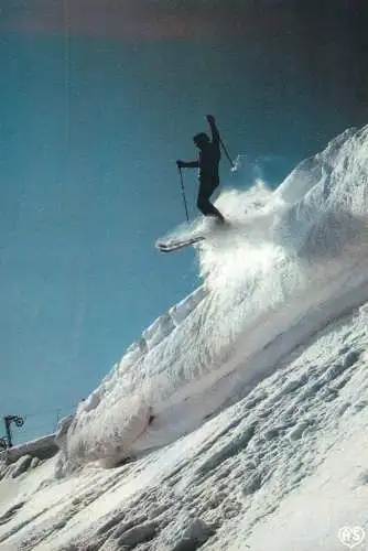 A5066 Ski types and scenes mountain winter scenery ski jump