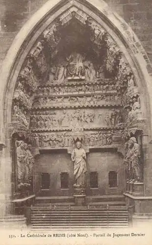 Cathedrale de REIMS portail du Jugement Dernier