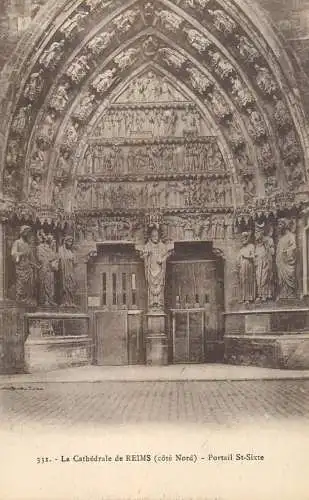 Cathedrale de REIMS portail St. Sixte