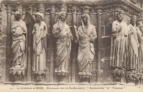 Cathedrale de REIMS annonciation et visitation