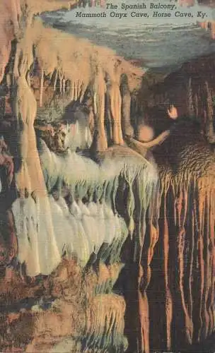 A5293 The Spanish Balcony Mammoth Onyx Cave Horse Cave