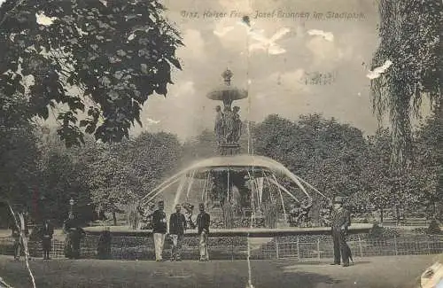 A5293 Graz Kaiser Franz Josef Brunnen im Stadtpark