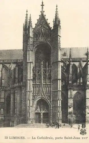 Postcard France Limoges cathedrale