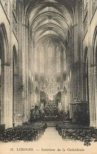 Postcard France Limoges cathedrale