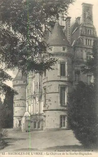 Postcard France Bagnoles-de-l'Orne castle