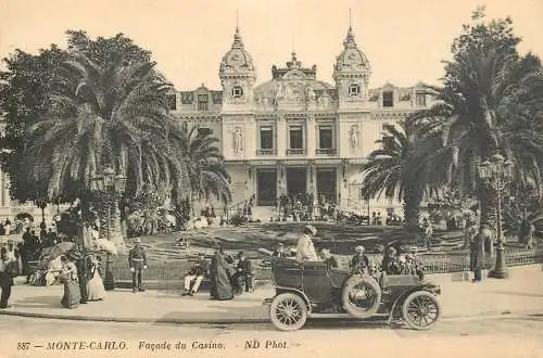 Postcard Monte-Carlo Monaco casino