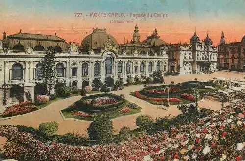 Postcard Monte-Carlo casino