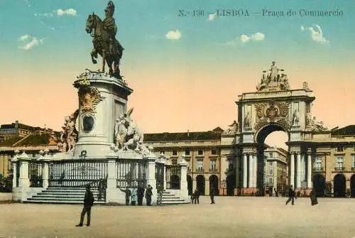 Postcard Portugal Lisboa Praca do Commercio