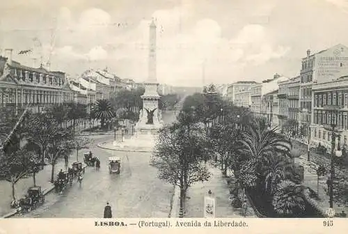 Postcard Avenida da Liberdade