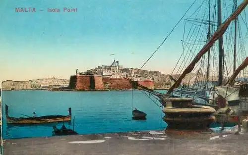 Postcard Malta Isola Point