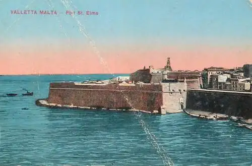 Postcard Malta Valletta Fort St. Elmo
