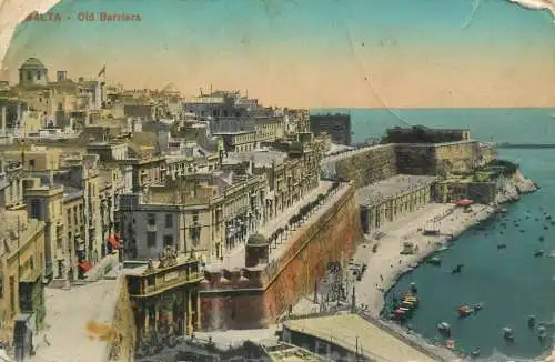 Postcard Malta old barriera