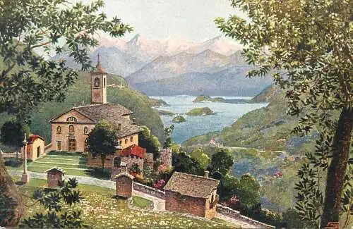 Italy Como lake Santa Maria di Schignano