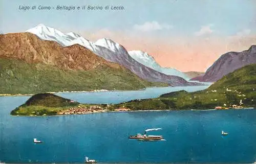 Italy Como lake Bellagio Bacino di Lecco