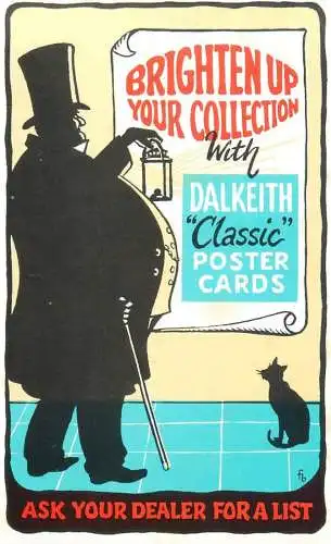 A5290 Dalkeith Classic Poster Cards advertising postcard