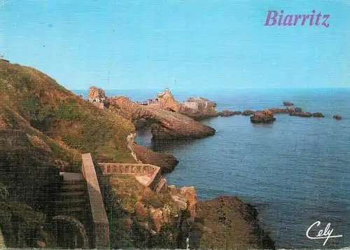 A5058 France Biarritz vue sur le Rocher de la Vierge