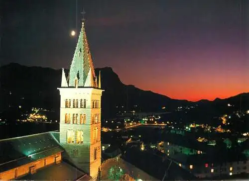 A5058 France Embrun (Hautes-Alpes) Cathedrale Notre Dame de Real vue de nuit