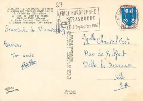 A5057 France Alsace Strasbourg (Bas-Rhin) multi view souvenir