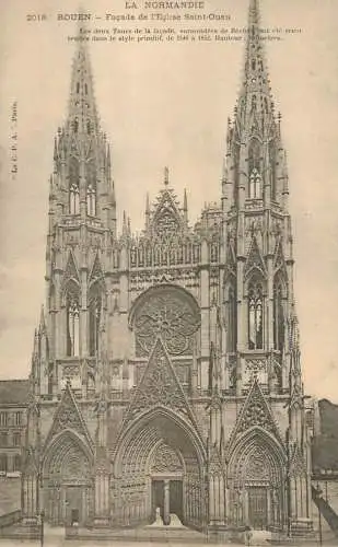 A5278 France cpa Rouen eglise Saint-Ouen 1903