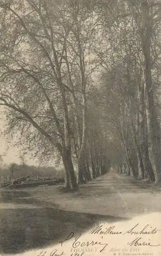 A5278 France cpa Thoissey allee du Port