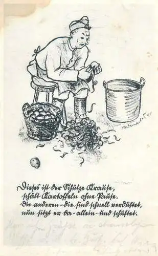 A5277 Military caricature 1945