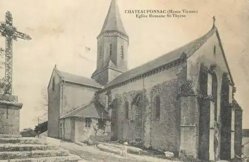 A5044 France Chateauponsac (Haute-Vienne) Eglise Romane St Thyrse