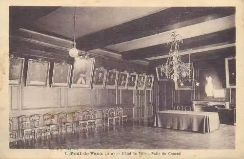 A5044 France Pont de Vaux (Ain) Hotel de Ville Salle de Conseil