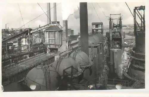 Vítkovice (Ostrava) industry iron works plant furnace photo postcard (holed)