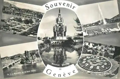A5037 Switzerland Geneve multi view souvenir