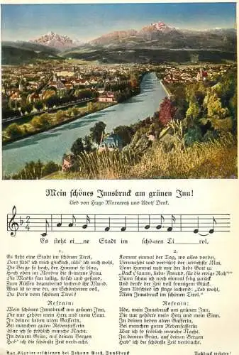 A5218 Innsbruck lied von Hugo Morawetz