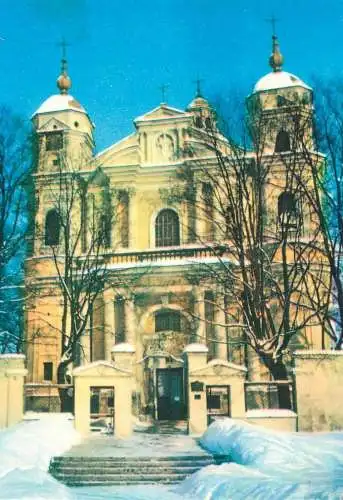 Lithuania postcard Vilnius St. Peter and Paul church