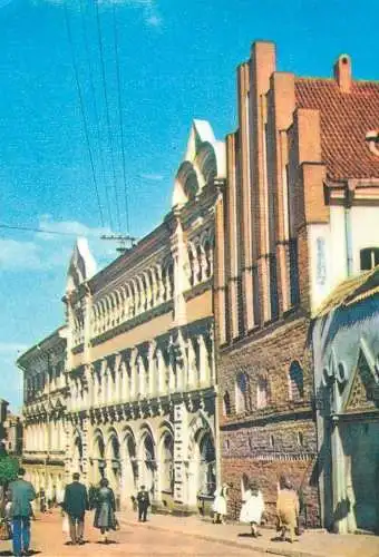 Lithuania postcard Vilnius Gorky street
