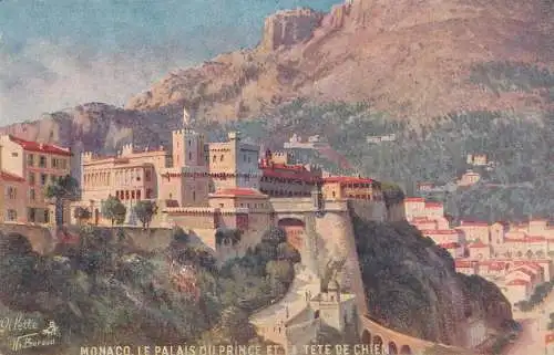 A5036 Monaco Palais du Prince et la Tete du Chien