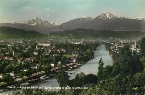 A5034 Austria Innsbruck gegen Suden mit Serles und Nockspitze