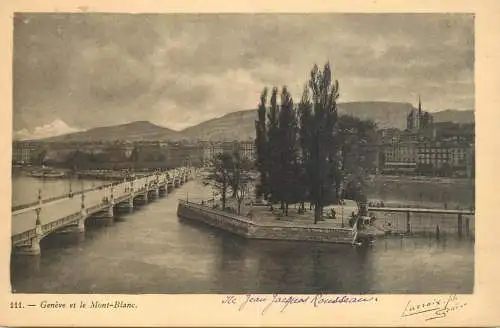 A5154 Geneve et le Mont-Blanc