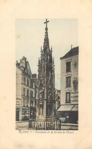 France Rouen fontaine de la Croix de Pierre