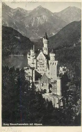 Germany Burg Neuschwanstein mit Alpsee