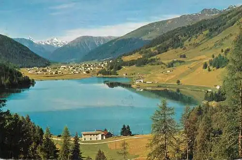 A5030 Switzerland Davosersee gegen Tinzenhorn Piz Michel und Altein