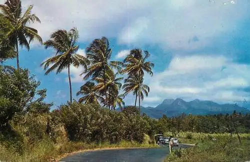 A5030 Martinique Acajou landscape and Carbet peaks