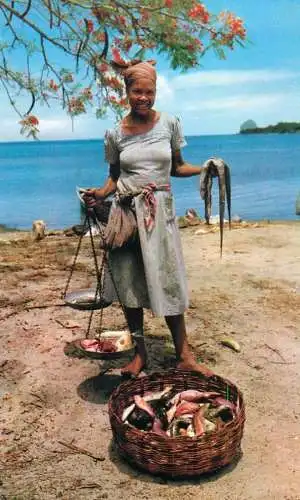 A5030 Martinique Trois-Rivieres fishmonger woman