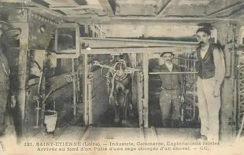 A5024 France Saint-Etienne (Loire) industrie, commerce, exploitations locales
