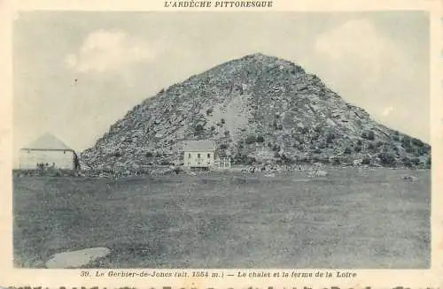 A5152 France Ardeche le Gerbier de Joncs le chalet et la ferme de la Loire