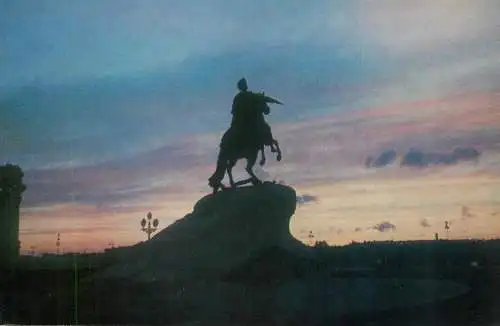 Russia Leningrad equestrian statue of Peter the Great