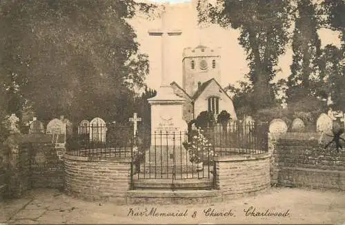 A5021 England Charlwood War Memorial & Church