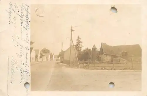 A5172 Place to identify photo postcard Austria via Busteni Romania 1935 (holed damage)