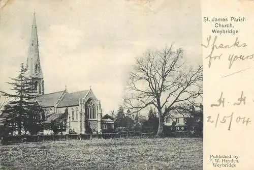 A5021 England Weybridge St James Parish Church
